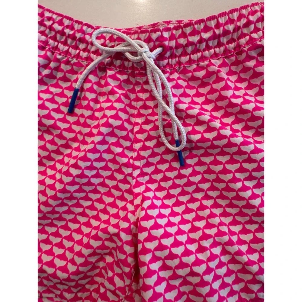 Vineyard Vines Performance Shorts Womens XXS Pink Whale Tail Print Drawstring